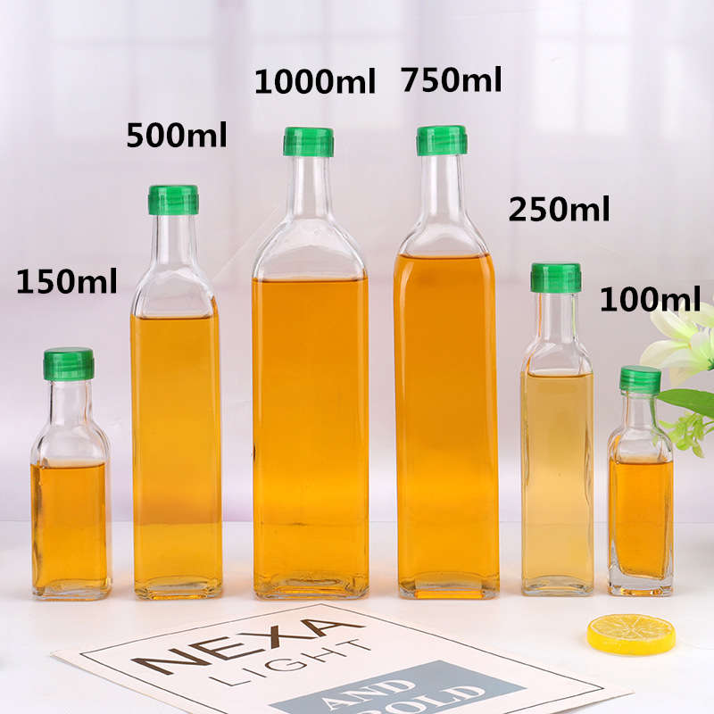 方形橄欖油系列玻璃瓶